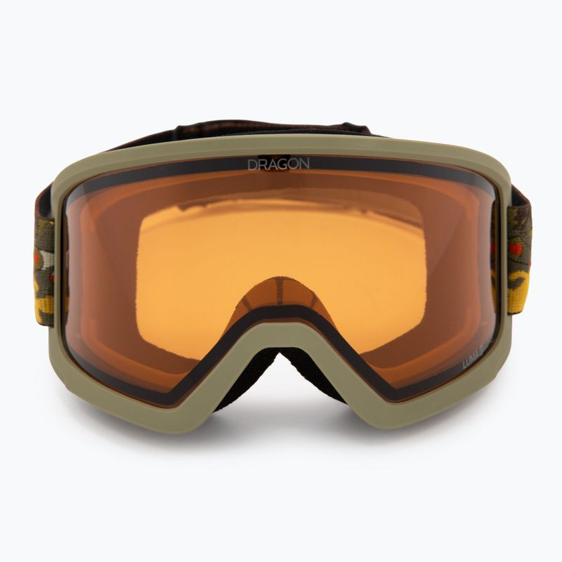Slidinėjimo akiniai DRAGON DX3 OTG leafy camo/lumalens amber 2