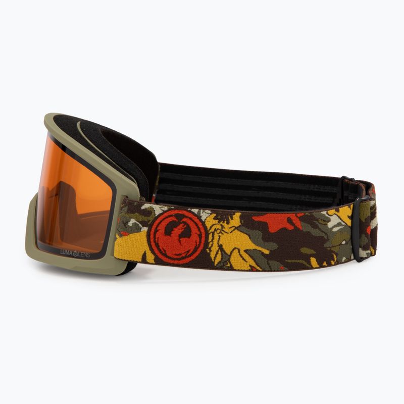 Slidinėjimo akiniai DRAGON DX3 OTG leafy camo/lumalens amber 4