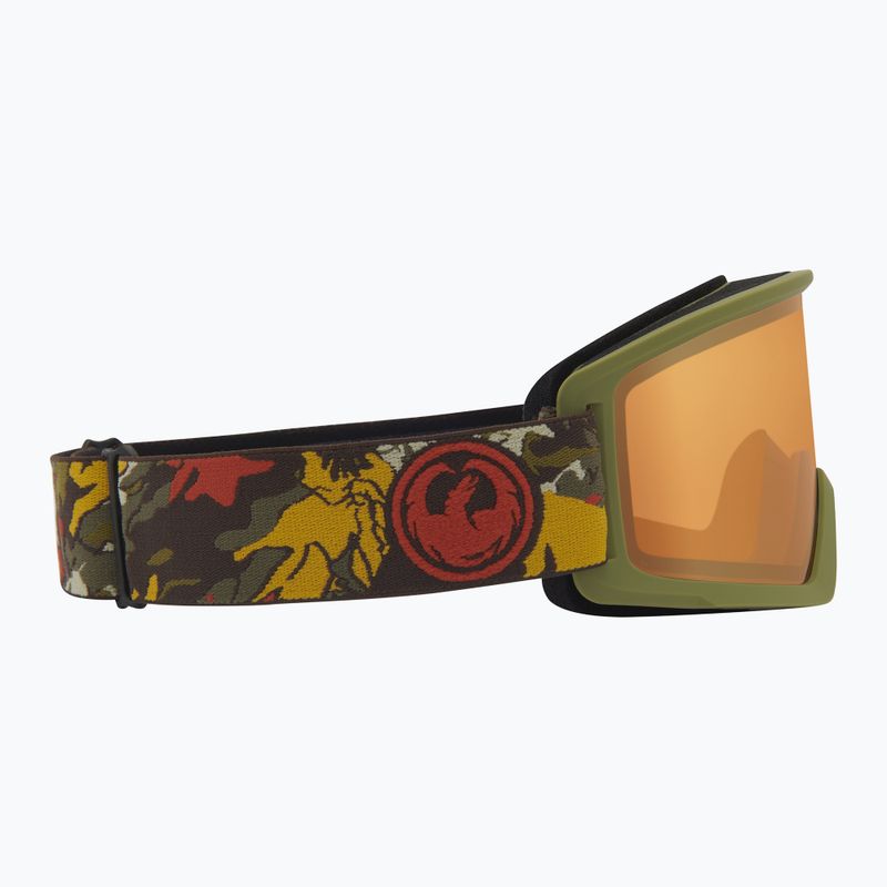 Slidinėjimo akiniai DRAGON DX3 OTG leafy camo/lumalens amber 4