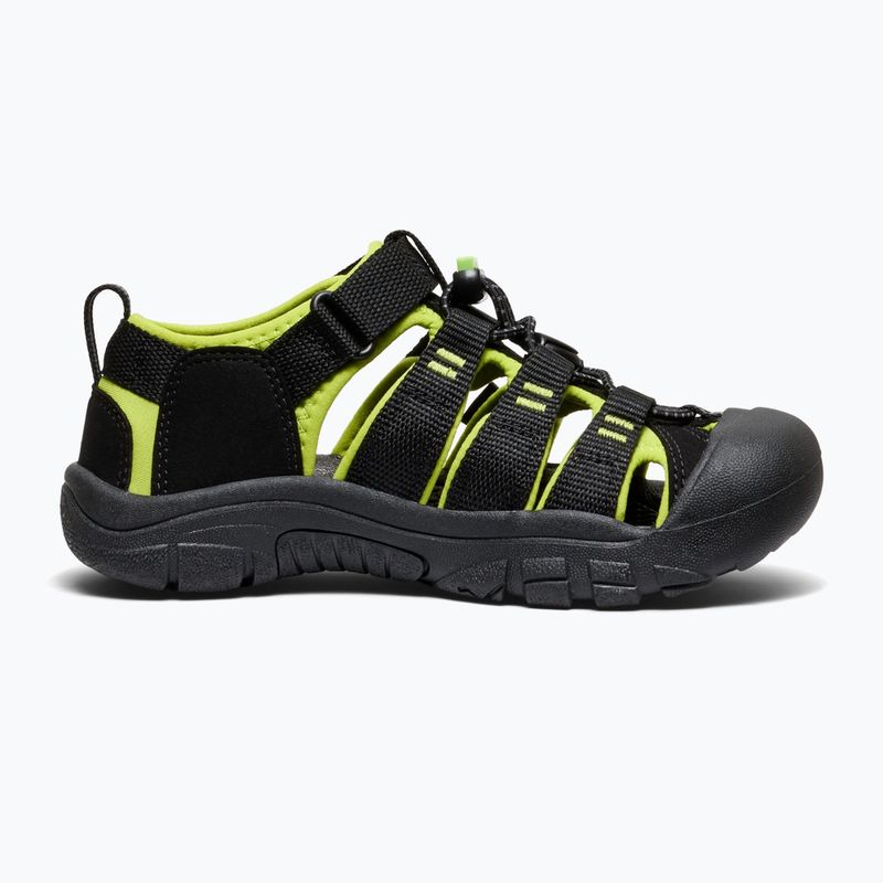 Vaikiškos basutės KEEN Newport H2 black/lime green 3