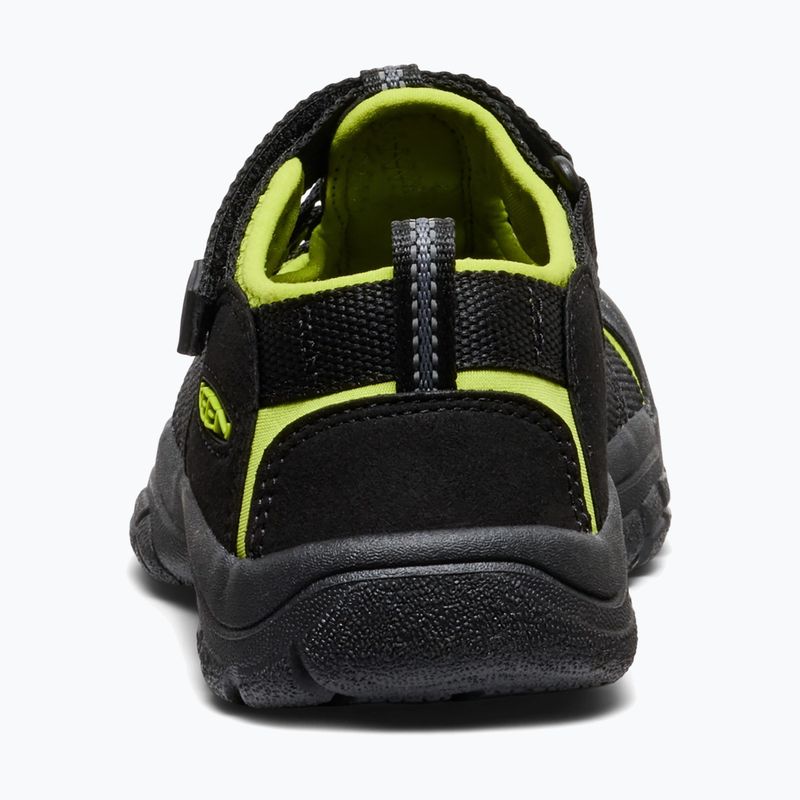 Vaikiškos basutės KEEN Newport H2 black/lime green 5