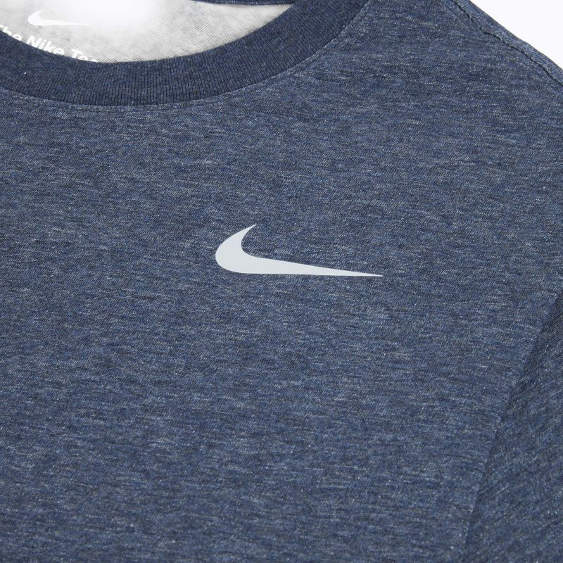 Vyriški marškinėliai Nike Dri-Fit smokey obsidian heather/matte silver 3