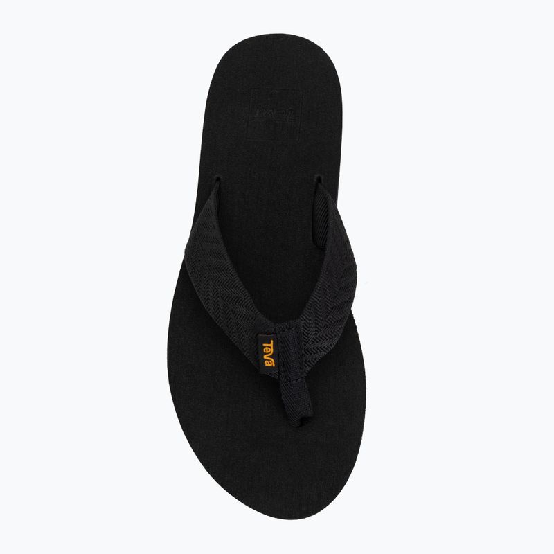 Moteriškos šlepetės per pirštą Teva Mush II fronds black 5