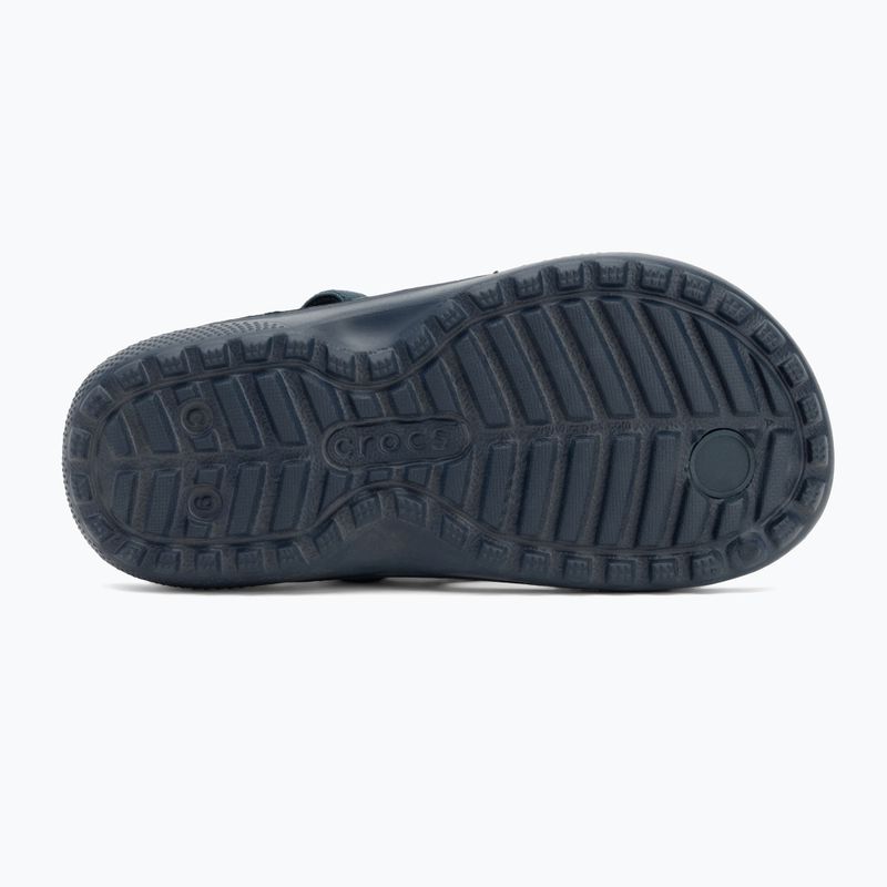 Vaikiškos šlepetės per pirštą Crocs Classic Flip navy 4