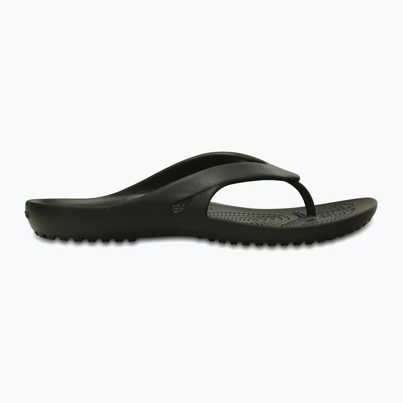 Moteriškos šlepetės per pirštą Crocs Kadee II Flip black 9