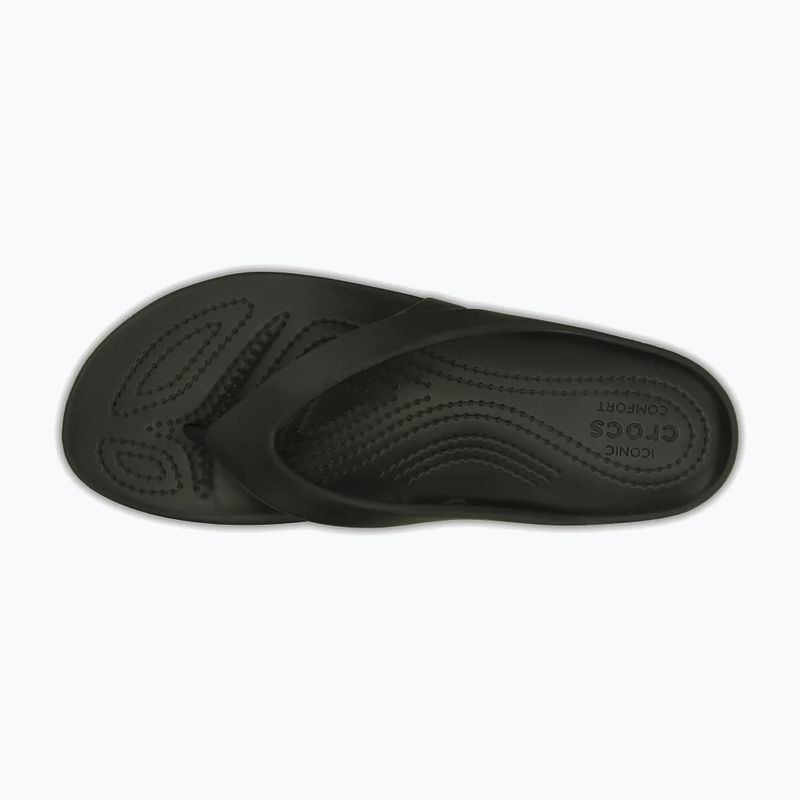 Moteriškos šlepetės per pirštą Crocs Kadee II Flip black 12