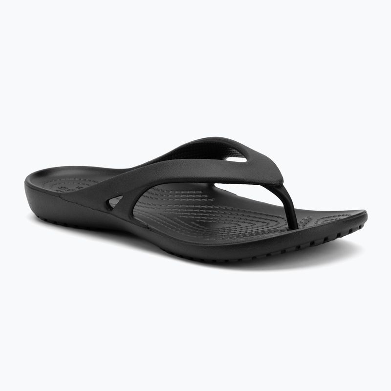 Moteriškos šlepetės per pirštą Crocs Kadee II Flip black