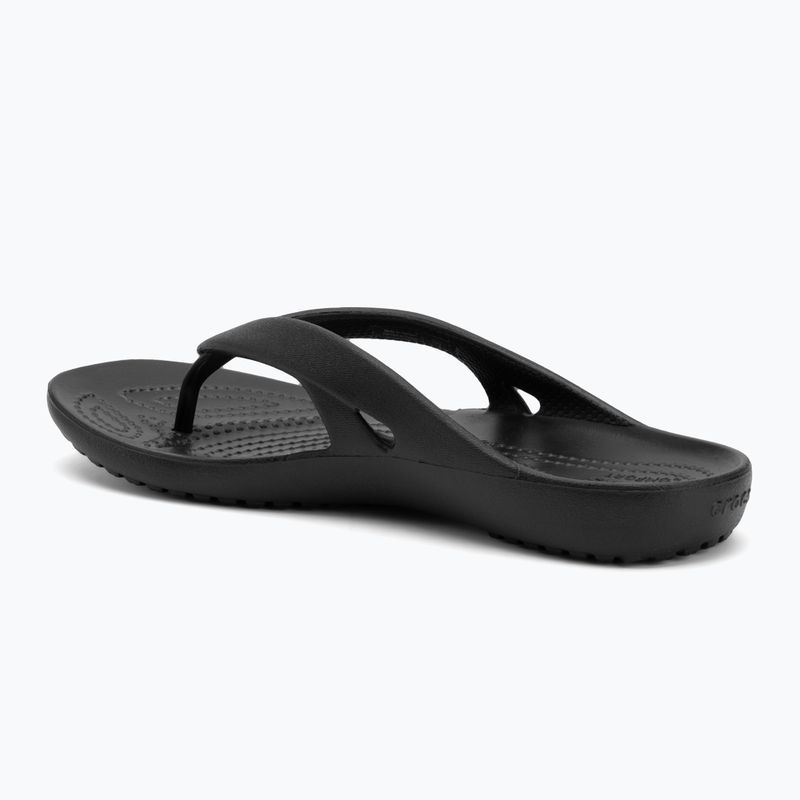Moteriškos šlepetės per pirštą Crocs Kadee II Flip black 3