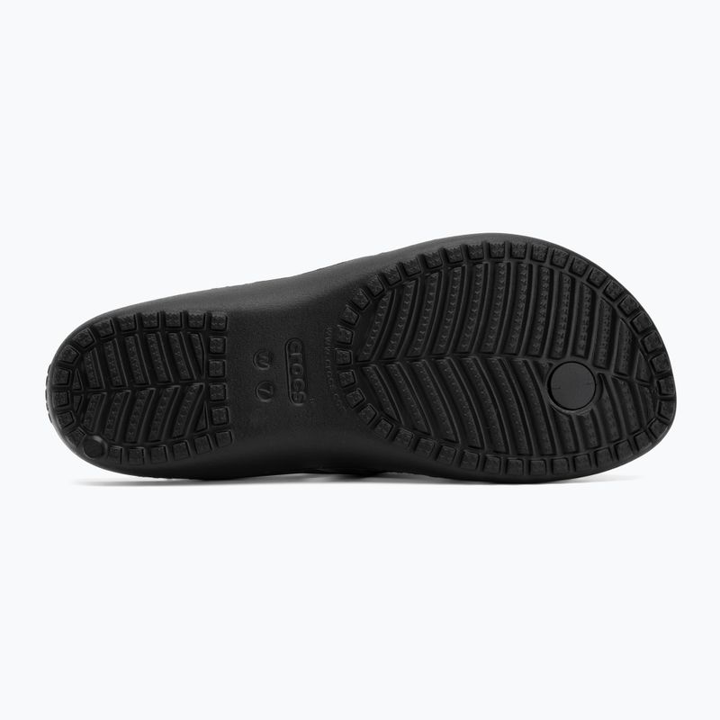 Moteriškos šlepetės per pirštą Crocs Kadee II Flip black 4