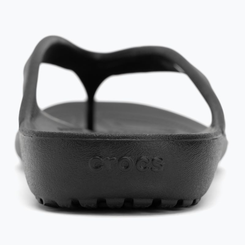 Moteriškos šlepetės per pirštą Crocs Kadee II Flip black 6