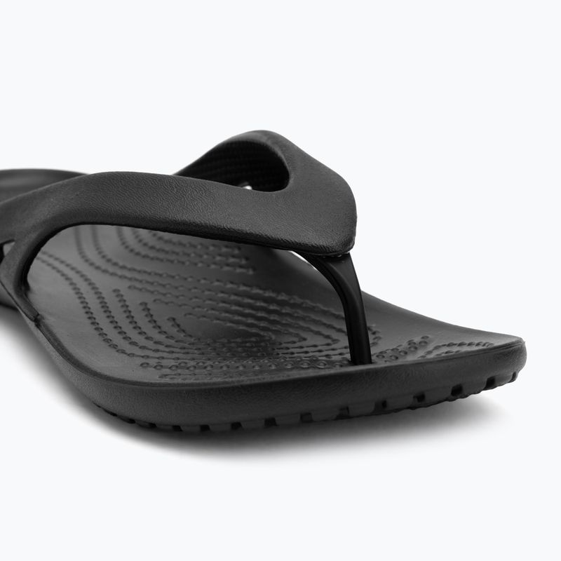 Moteriškos šlepetės per pirštą Crocs Kadee II Flip black 7