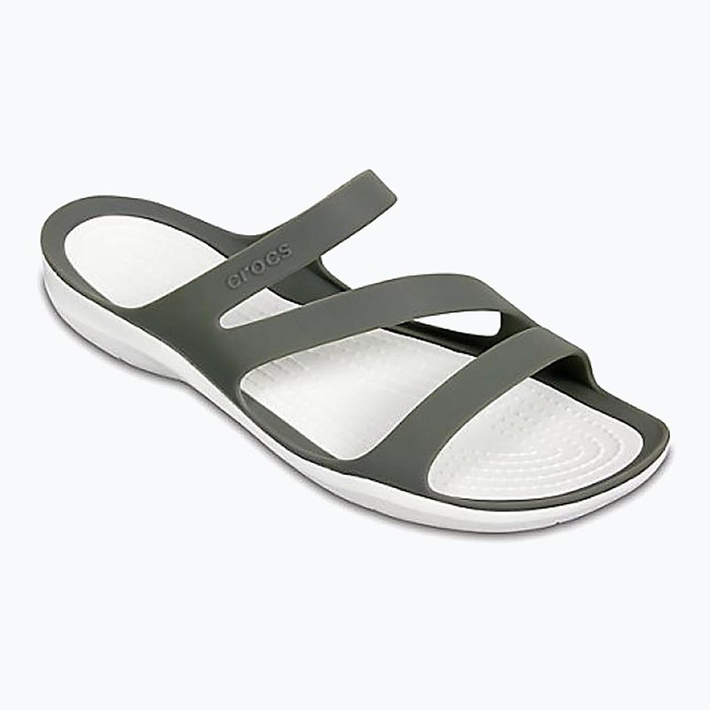 Moteriškos šlepetės per pirštą Crocs Swiftwater Sandal W smoke/white 8