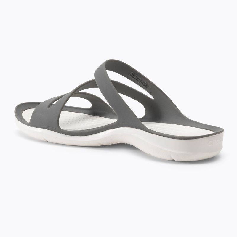 Moteriškos šlepetės per pirštą Crocs Swiftwater Sandal W smoke/white 3