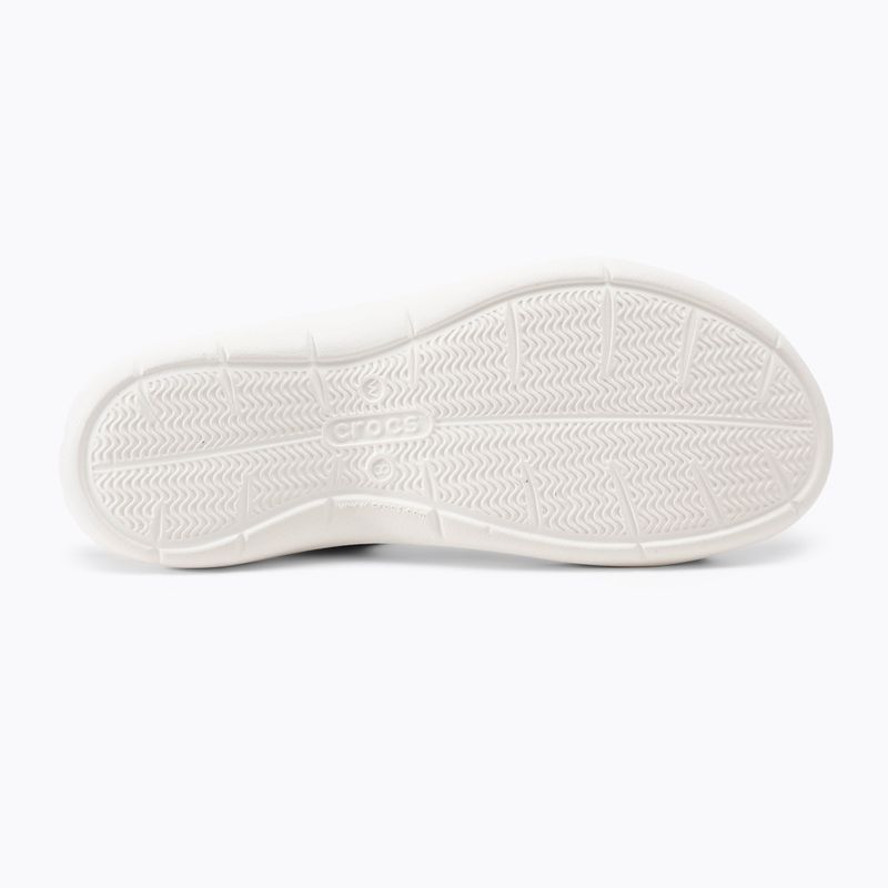 Moteriškos šlepetės per pirštą Crocs Swiftwater Sandal W smoke/white 4