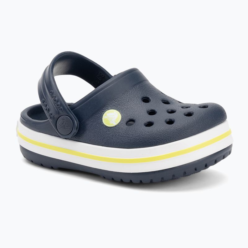Vaikiškos šlepetės Crocs Crocband Clog Kids navy/citrus 2