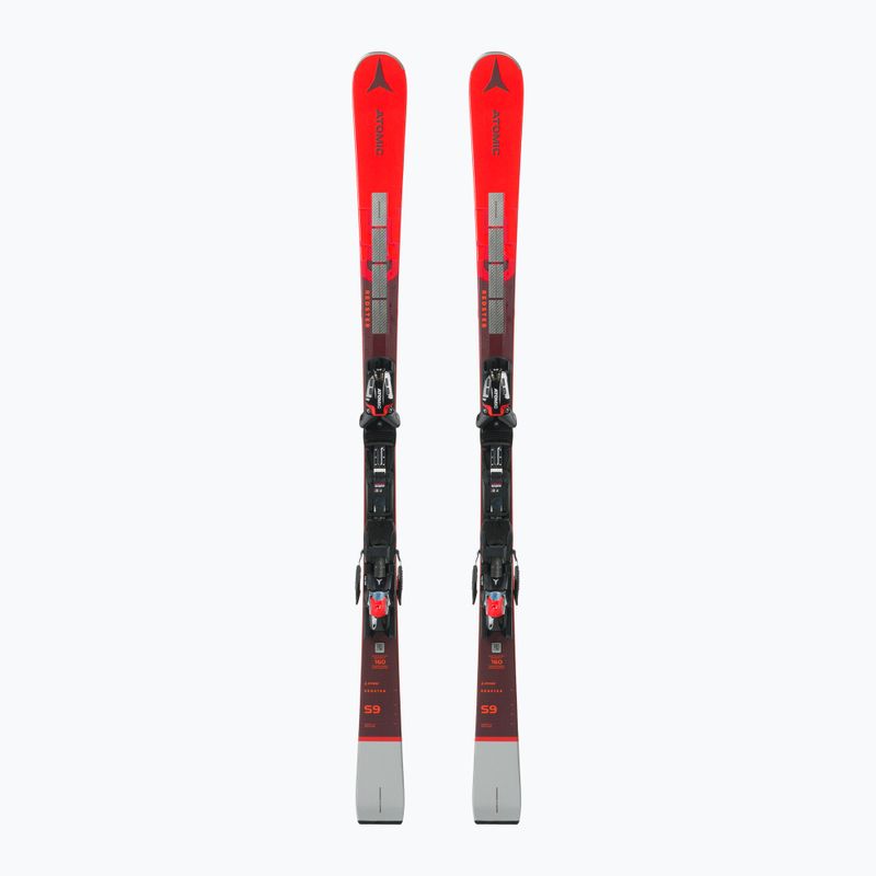Vyriškos Atomic Redster S9 Revo S + X 12 GW raudonos/sidabrinės kalnų slidės