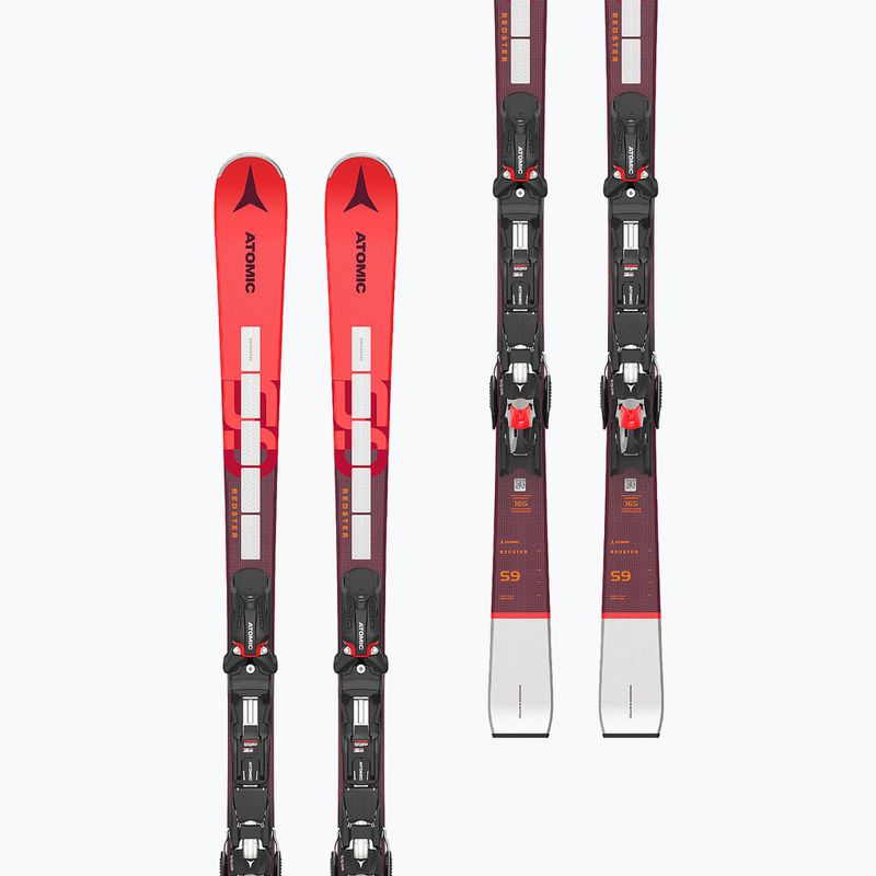 Vyriškos Atomic Redster S9 Revo S + X 12 GW raudonos/sidabrinės kalnų slidės 11