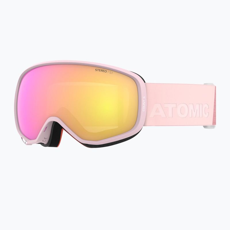Atomic Count S Stereo slidinėjimo akiniai rose pink/yellow stereo 6