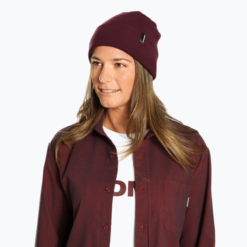 Žieminė kepurė Atomic Alps Rolled Cuff Beanie maroon 2