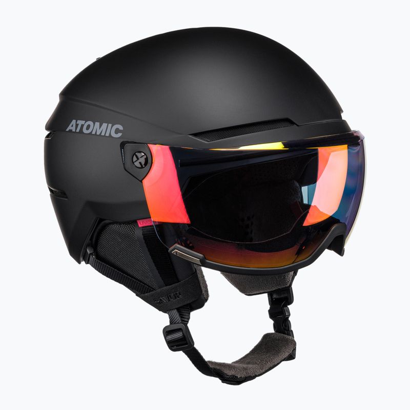 Atomic Savor Visor Slidinėjimo šalmas Nuotrauka juoda