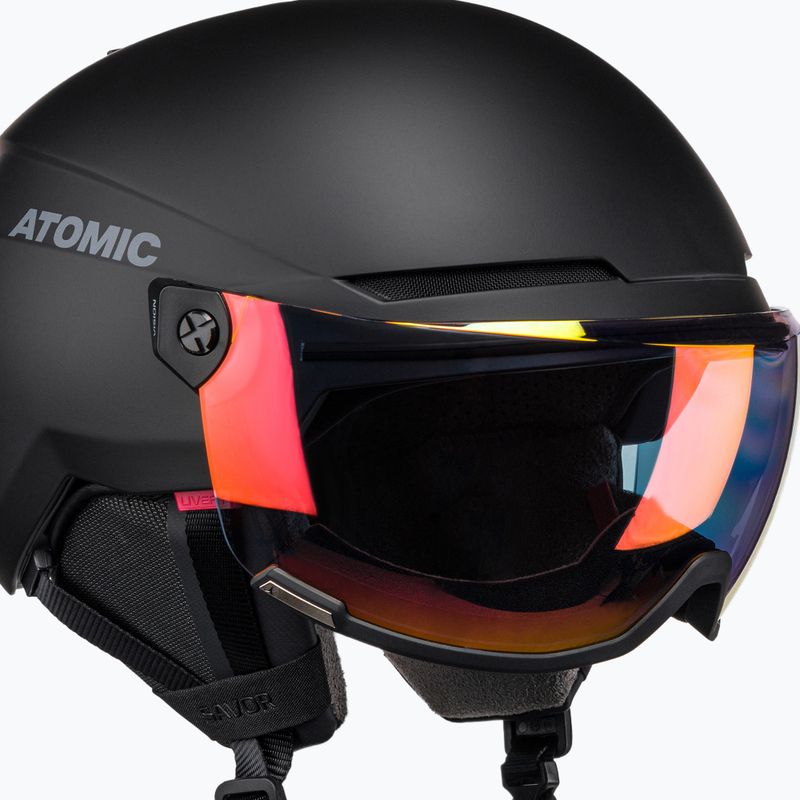 Atomic Savor Visor Slidinėjimo šalmas Nuotrauka juoda 6