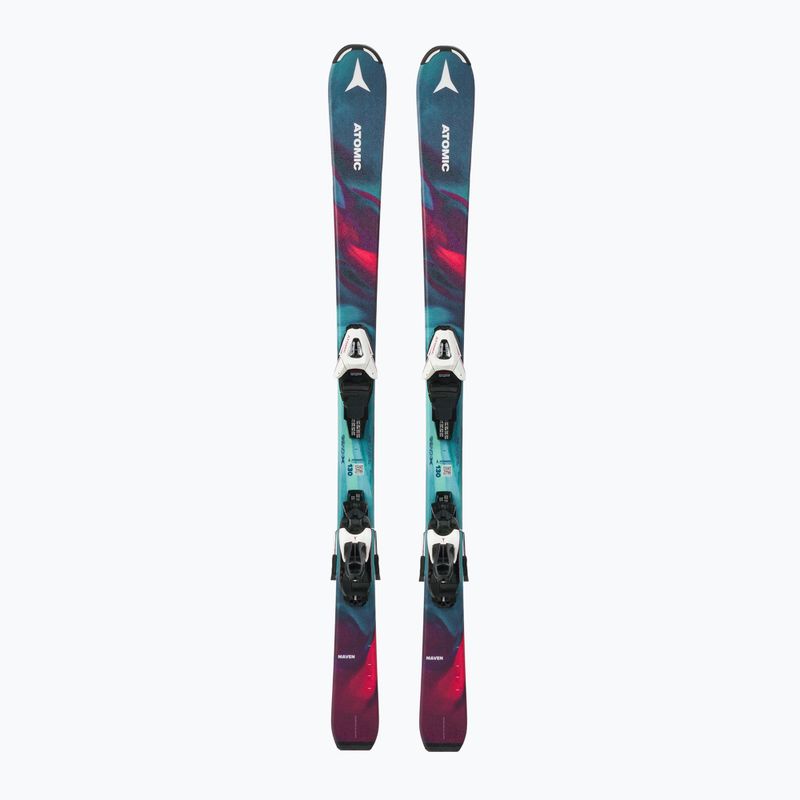 Vaikiškos kalnų slidės Atomic Maven Girl + C5 GW multicolor/green