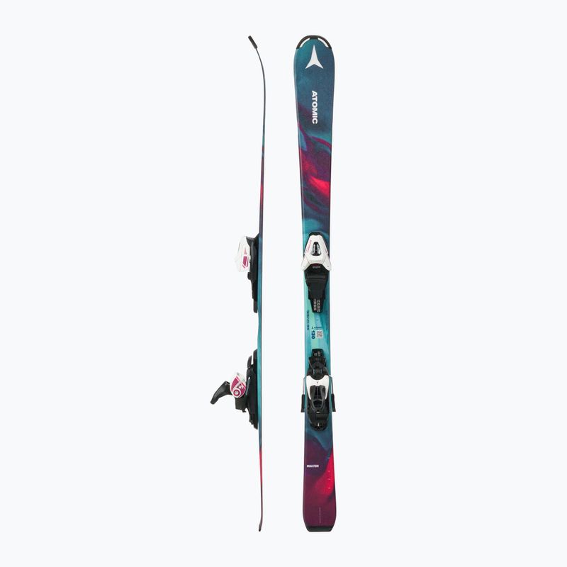 Vaikiškos kalnų slidės Atomic Maven Girl + C5 GW multicolor/green 2