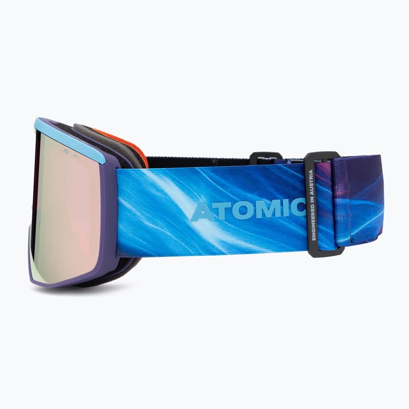 Slidinėjimo akiniai Atomic Four Pro HD black/purple/cosmos/pink copper 5