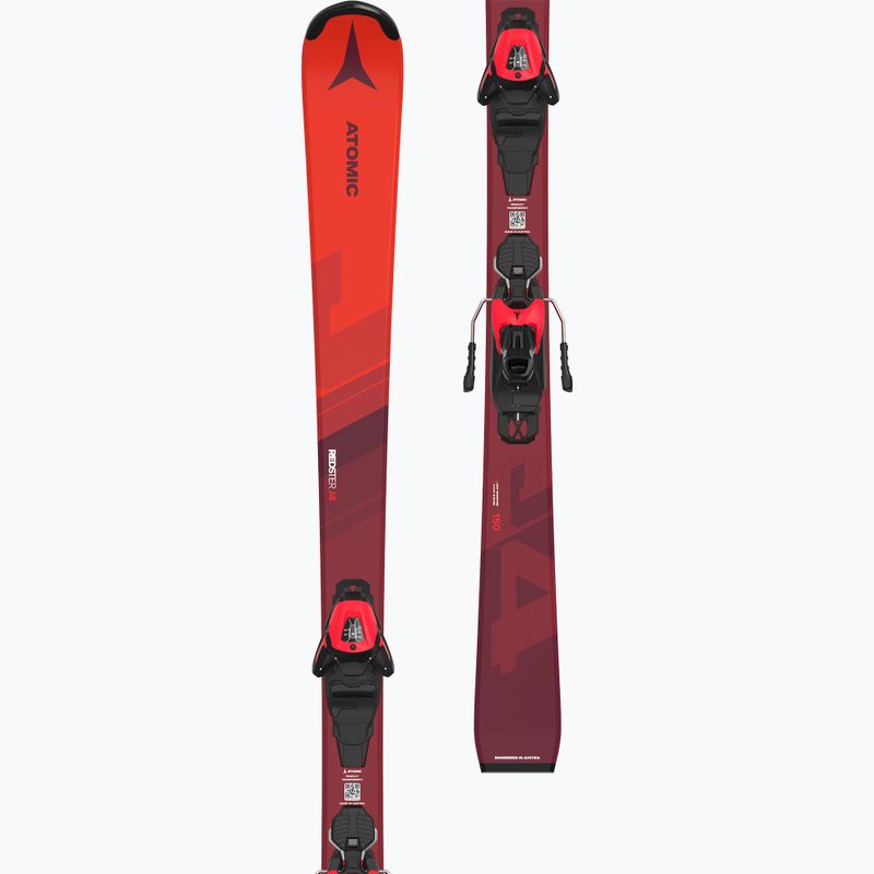 Vaikiškos kalnų slidės Atomic Redster J4 JTM + apkaustai L6 GW red 10