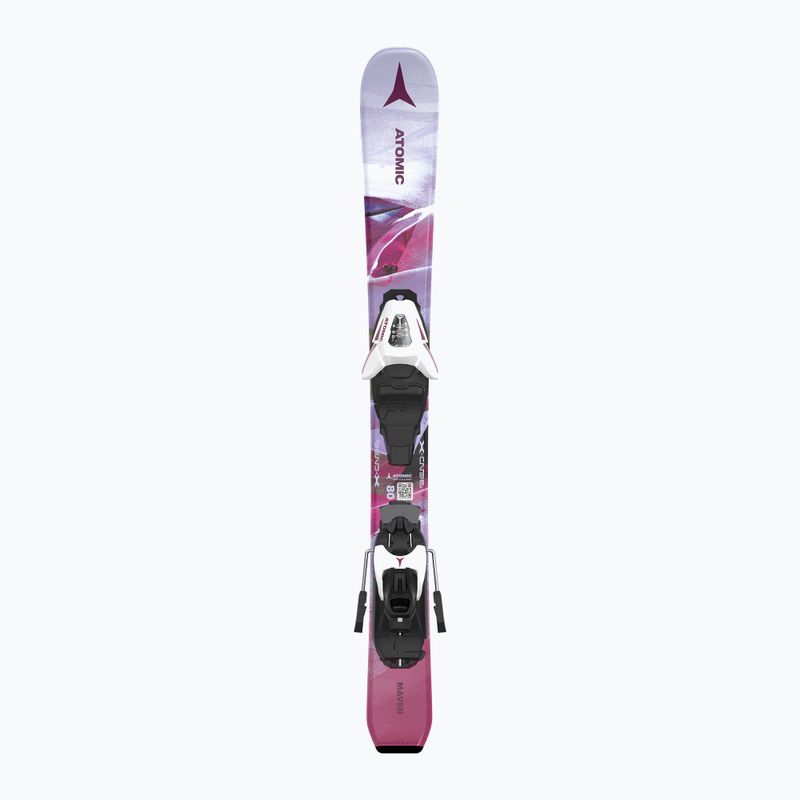 Vaikiškos kalnų slidės Atomic Maven Girl JTXS + apkaustai C5 GW pink 3