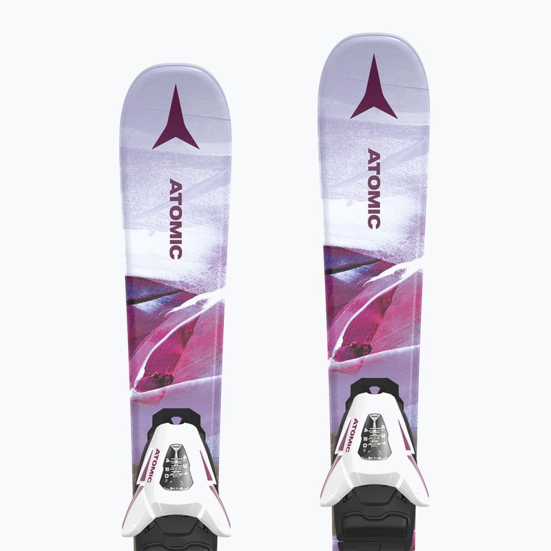 Vaikiškos kalnų slidės Atomic Maven Girl JTXS + apkaustai C5 GW pink 9