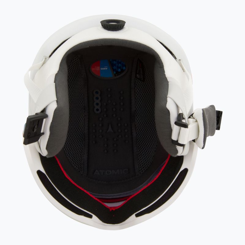 Slidinėjimo šalmas Atomic Revent GT Amid Visor HD white heather/red hd 5