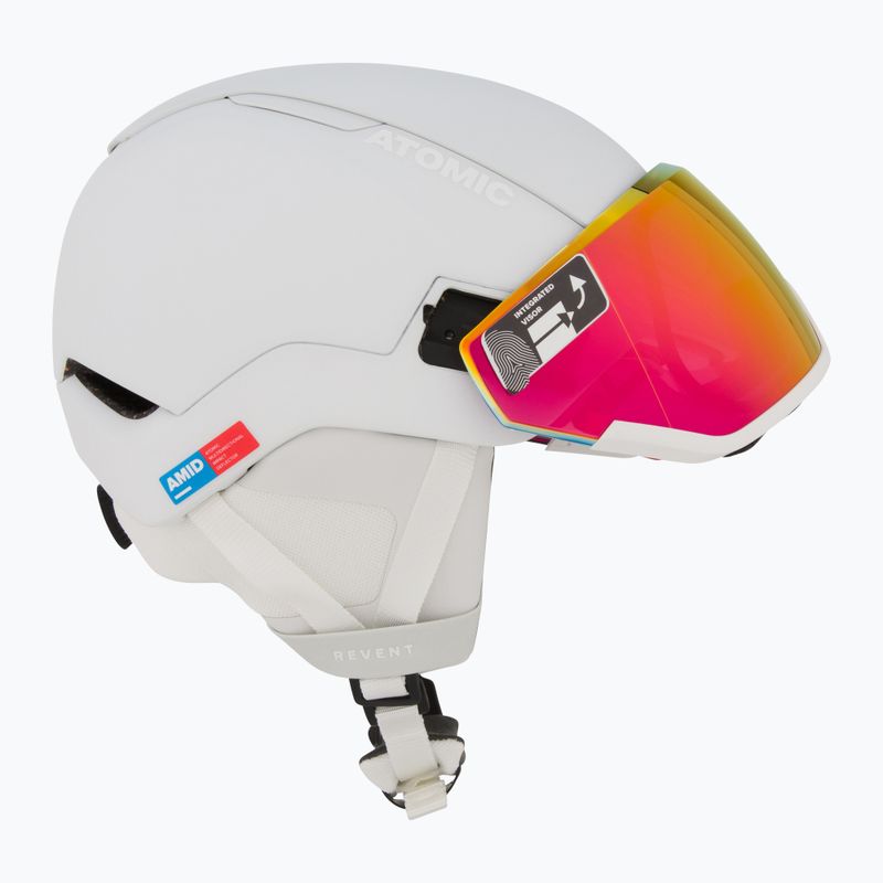Slidinėjimo šalmas Atomic Revent GT Amid Visor HD white heather/red hd 6