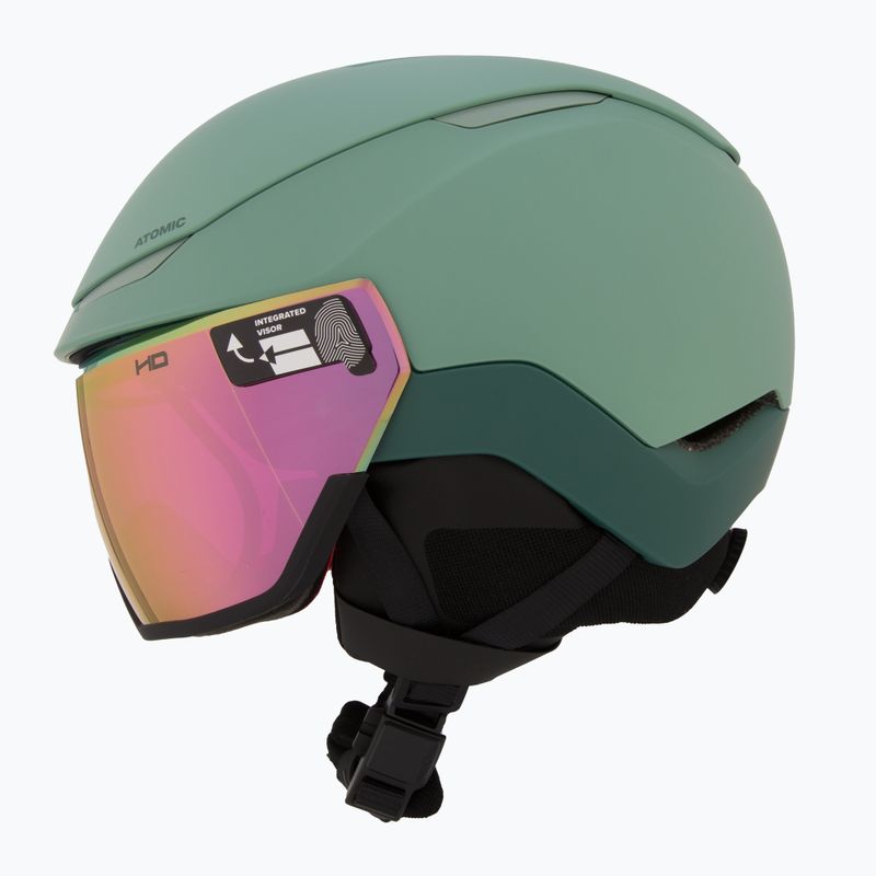 Slidinėjimo šalmas Atomic Revent GT Amid Visor HD pistachio/pink copper hd 4