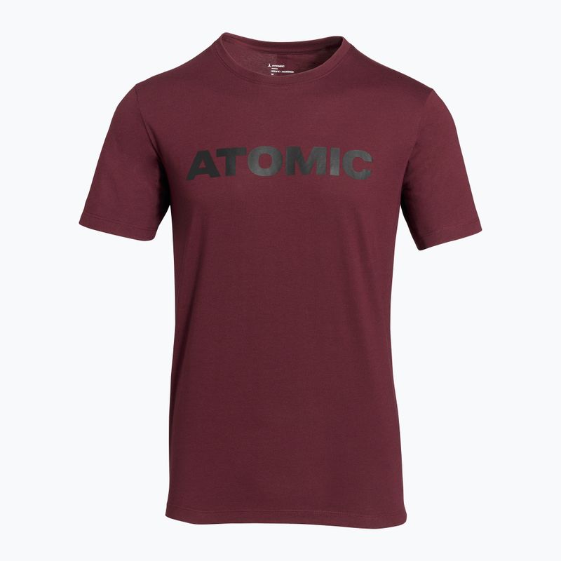 Vyriški marškinėliai Atomic Alps maroon 2