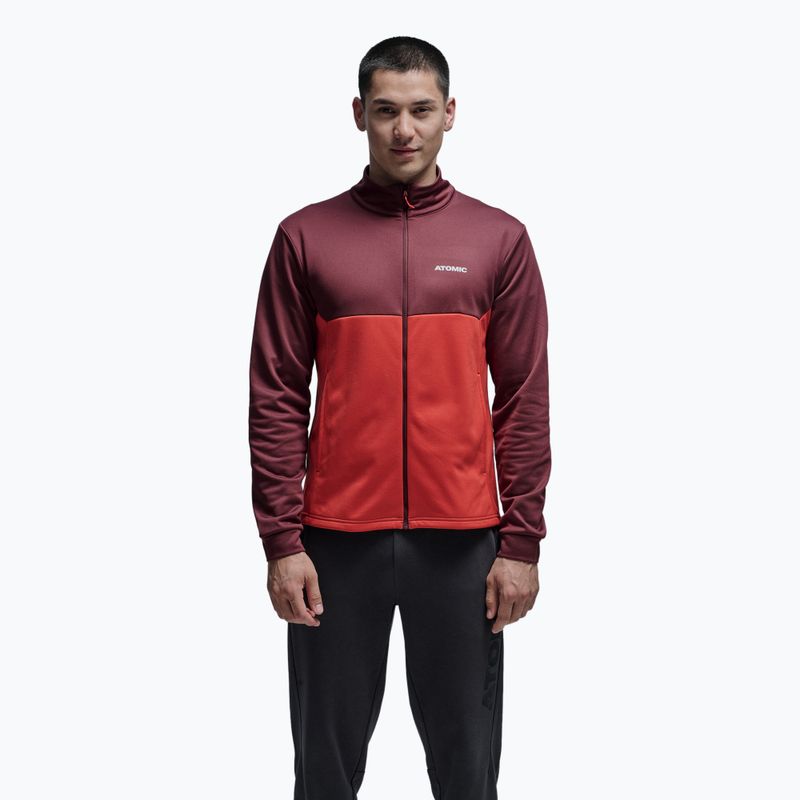 Vyriškas džemperis Atomic Alps Jacket maroon/ red