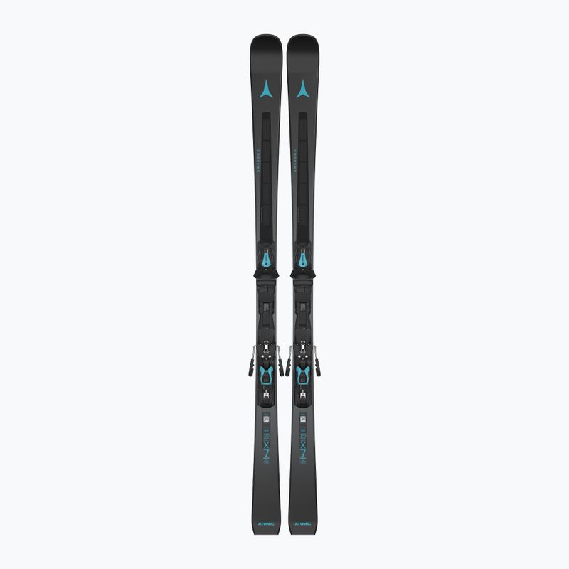 Kalnų slidės Atomic Redster X7 Revoshock C + apkaustai MI12 GW black/teal