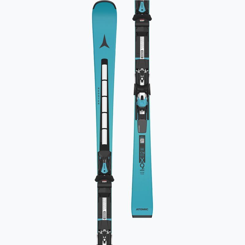 Kalnų slidės Atomic Redster X9S Revoshock S + apkaustai I12 GW teal tension 8