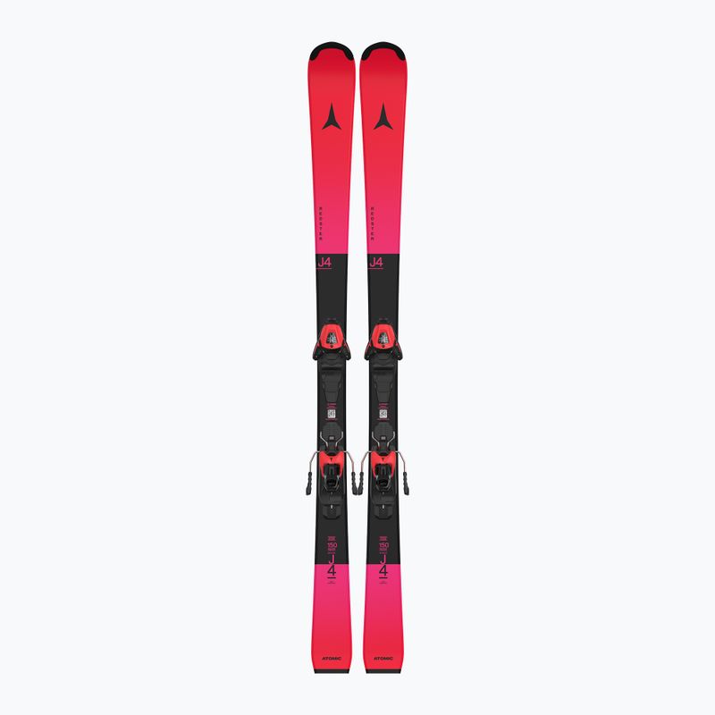 Vaikiškos kalnų slidės Atomic Redster J4 + apkaustai L6 GW red tension/black