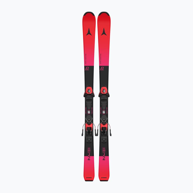 Vaikiškos kalnų slidės Atomic Redster J2 JTM + apkaustai L6 GW Red Tension/Black
