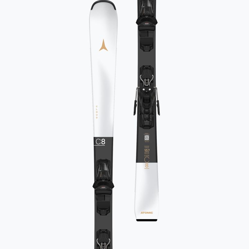 Moteriškos kalnų slidės Atomic Cloud C8 + apkaustai M10 GW white/black 7