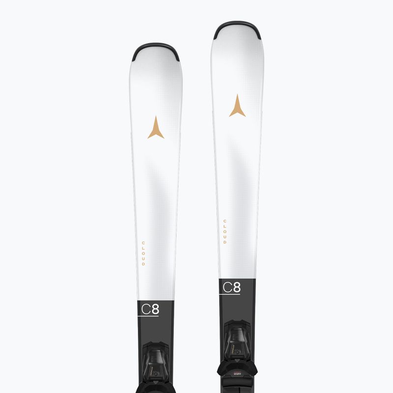 Moteriškos kalnų slidės Atomic Cloud C8 + apkaustai M10 GW white/black 8