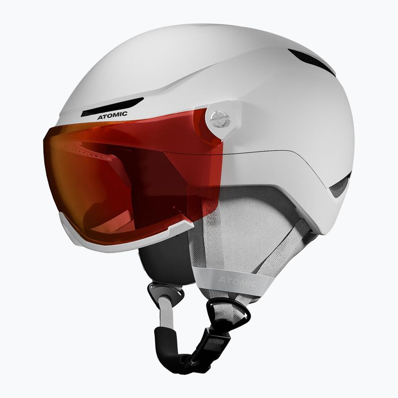 Vaikiškas slidinėjimo šalmas Atomic Revent Visor Jr white heather/red flash 2