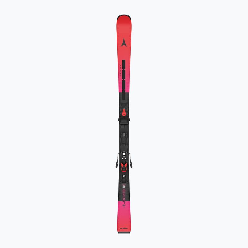Kalnų slidės + apkaustai Atomic Redster S9 Revoshock L + MI12 GW red tension/black 2