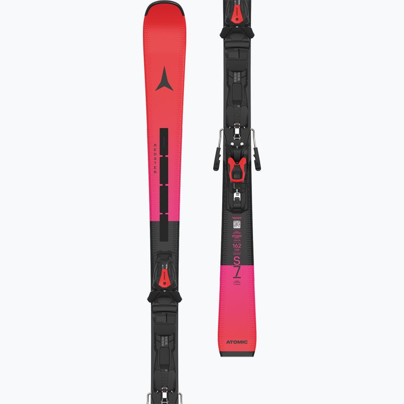 Kalnų slidės + apkaustai Atomic Redster S9 Revoshock L + MI12 GW red tension/black 3