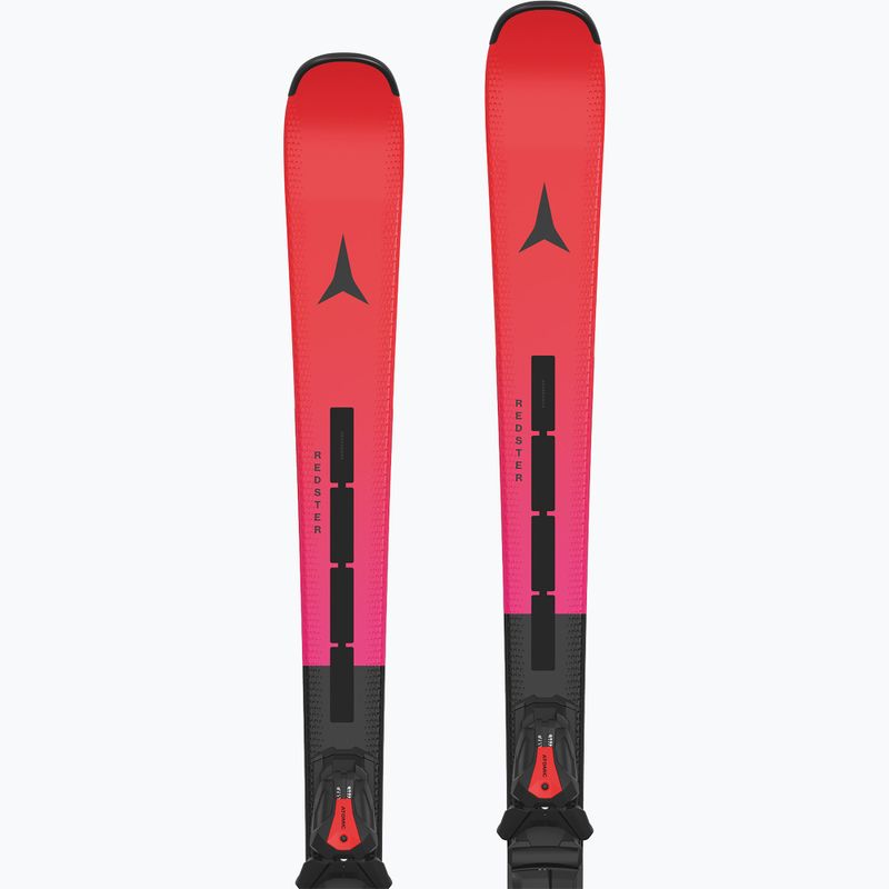 Kalnų slidės + apkaustai Atomic Redster S9 Revoshock L + MI12 GW red tension/black 4