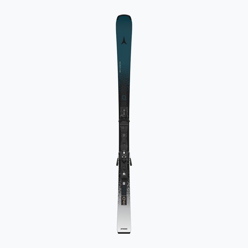 Kalnų slidės + apkaustai Atomic Redster Q6 + MI12 GW dark slate/bright silver 2
