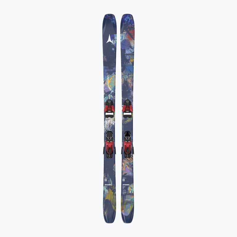 Kalnų slidės + apkaustai Atomic Bent 90 + STR 12GW multicolor
