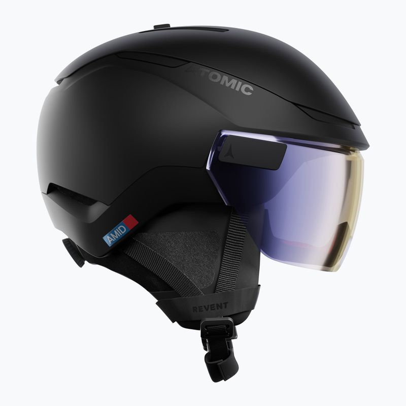 Snieglenčių šalmas Atomic Revent GT Amid Visor HD S1 black/yellow blue hd