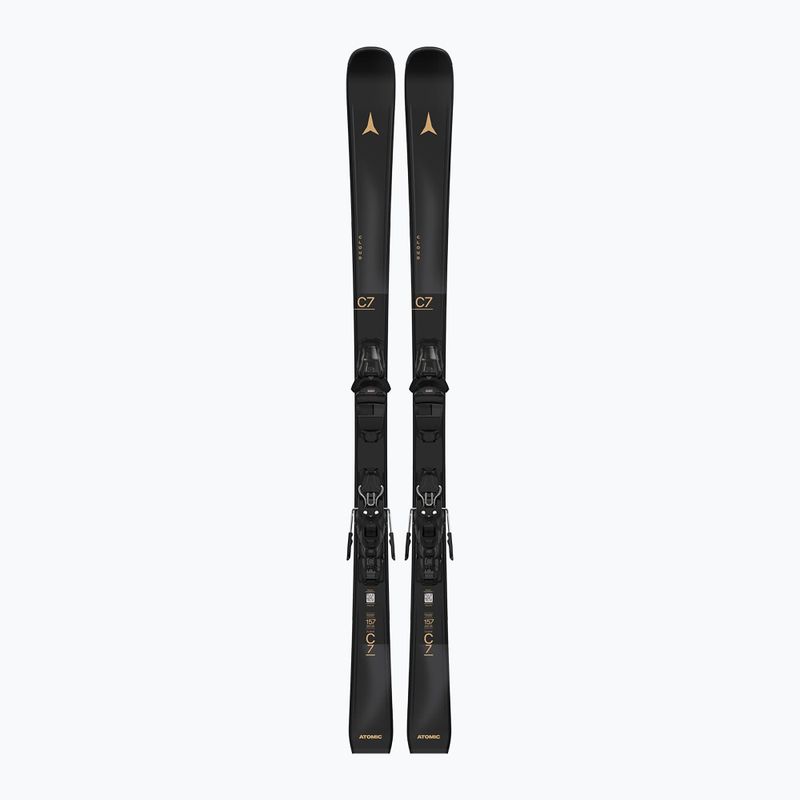 Moteriškos kalnų slidės + apkaustai Atomic Cloud C7 Black + M10 GW black